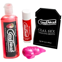 Doc Johnson GoodHead Kit For Her- Strawberry