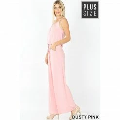 Zenana Premium Comfy Jumpsuit Plus Size Apparel