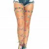 Leg Avenue Lamé Garter Leg Wraps Accessories