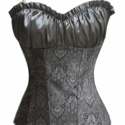 Vacodo Satin & Paisley Print Corset