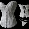 Vacodo Lingerie Strapless Bridal Patterned Corset