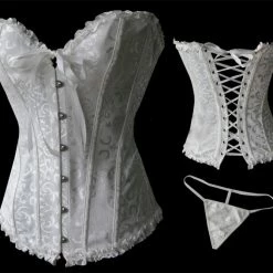 Vacodo Lingerie Strapless Bridal Patterned Corset