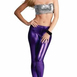 Forplay Stretch Metallic Leggings