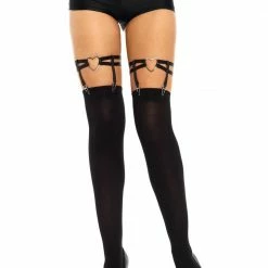Leg Avenue Heart Thigh High Garters