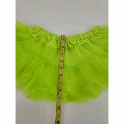 Fantasy Lingerie Double Layered LIME GREEN Sexy Petticoat Skirt Apparel
