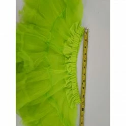 Fantasy Lingerie Double Layered LIME GREEN Sexy Petticoat Skirt Apparel
