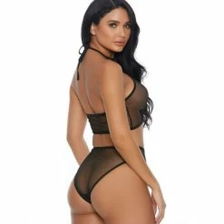 FORPLAY Impulse Halter & Panty Lingerie Set NEW $29 Bras & Bra Sets