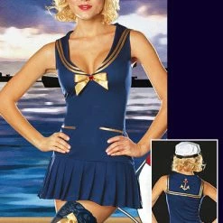 Dreamgirl Sea Side Pin Up Sailor Costume Costumes