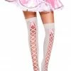 Music Legs Ribbon Lace Up Thigh High
