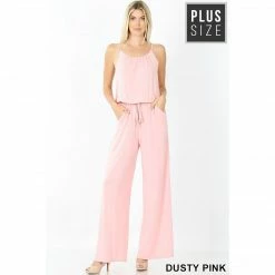 Zenana Premium Comfy Jumpsuit Plus Size Apparel