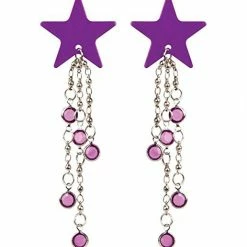 California Exotics Body Charms- Purple Stars- Non Piercing Body Jewelry Jewelry & Accessories