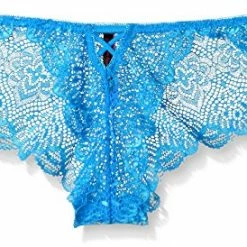 Seven Til Midnight Plus Size Keyhole Floral Galloon Lace Panty Panties