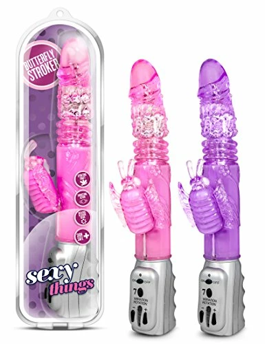 Blush Novelties Vibrators, Wands, Massagers, Bullets & Eggs Sexy Things - Butterfly Stroker Vibrator