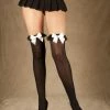 Elegant Moments Hosiery Thigh Highs With Bows