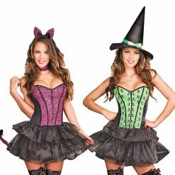 Dreamgirl Under My Spell Witch To Cat Reversible Costume Costumes