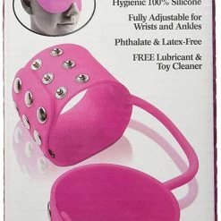 Pipedream Products Restraints, Clamps, Bondage, & Fetish Kits Fetish Fantasy Elite Silicone Cuffs, Pink
