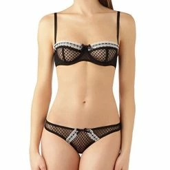 Baci Lingerie Ribbon Bra And Thong Set
