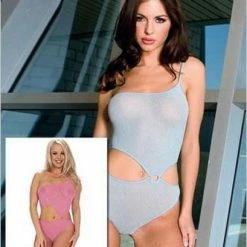 Music Legs One Shoulder Lurex Teddy Sets