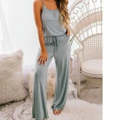 Zenana Premium Comfy Jumpsuit Plus Size Apparel