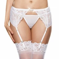 Dreamgirl Sensual Spakle Stretch Lace Plus Size Garterbelt