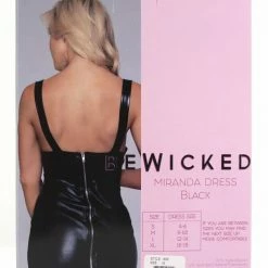 Apparel BeWicked Cupless Wet Look 1809 Miranda Dress