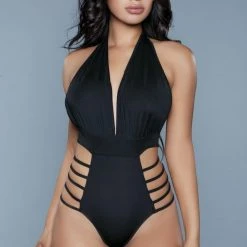 Swimwear BeWicked Daring V Neck Strappy 1972 Willow Swimsuit
