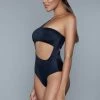 BeWicked 1 Shoulder 1 Piece1973 Kennedy Swimsuit Black
