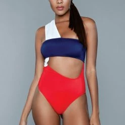 BeWicked 1973 Kennedy Swimsuit Red/White/Blue