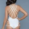 BeWicked Criss Cross 1977 Amaya Swimsuit White