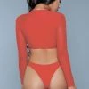 BeWicked 2 Piece Long Sleeve 1980 Cardi 2 Piece Suit Red