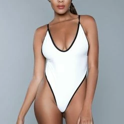 BeWicked Thong Seamless 1981 Payton Swimsuit White