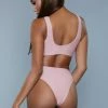 BeWicked Crop Bikini 1985 Vera 2 Piece Set Pink