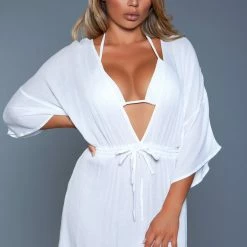 BeWicked Thalia Beach Dress White Swimwear