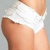 BeWicked BWJ3WT Baby Got Back Booty Shorts - White Apparel