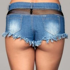 BeWicked SHORTY J11BL Such A Catch Denim Shorts - Blue Apparel