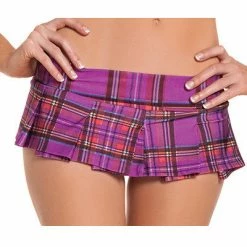 Be Wicked! Schoolgirl Plaid Pleated Skirt Costumes