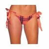 Bodyzone Apparel Mix & Match Plaid Print Tie Side Scrunch Butt Rio Bikini Bottom