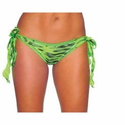 Bodyzone Apparel Zebra Print Tie Side Scrunch Butt Rio Bikini Bottom Mix & Match