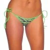Bodyzone Apparel Zebra Print Tie Side Mini Scrunch Bottom Mix & Match