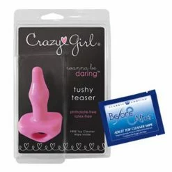 Classic Erotica Crazy Girl Wanna Be Daring Tushy Teaser, Pink Rings, Beads, Plugs, & Kegel (Ben Wa Balls)