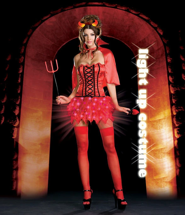 Dreamgirl Costumes Devil De-Light Light Up Costume