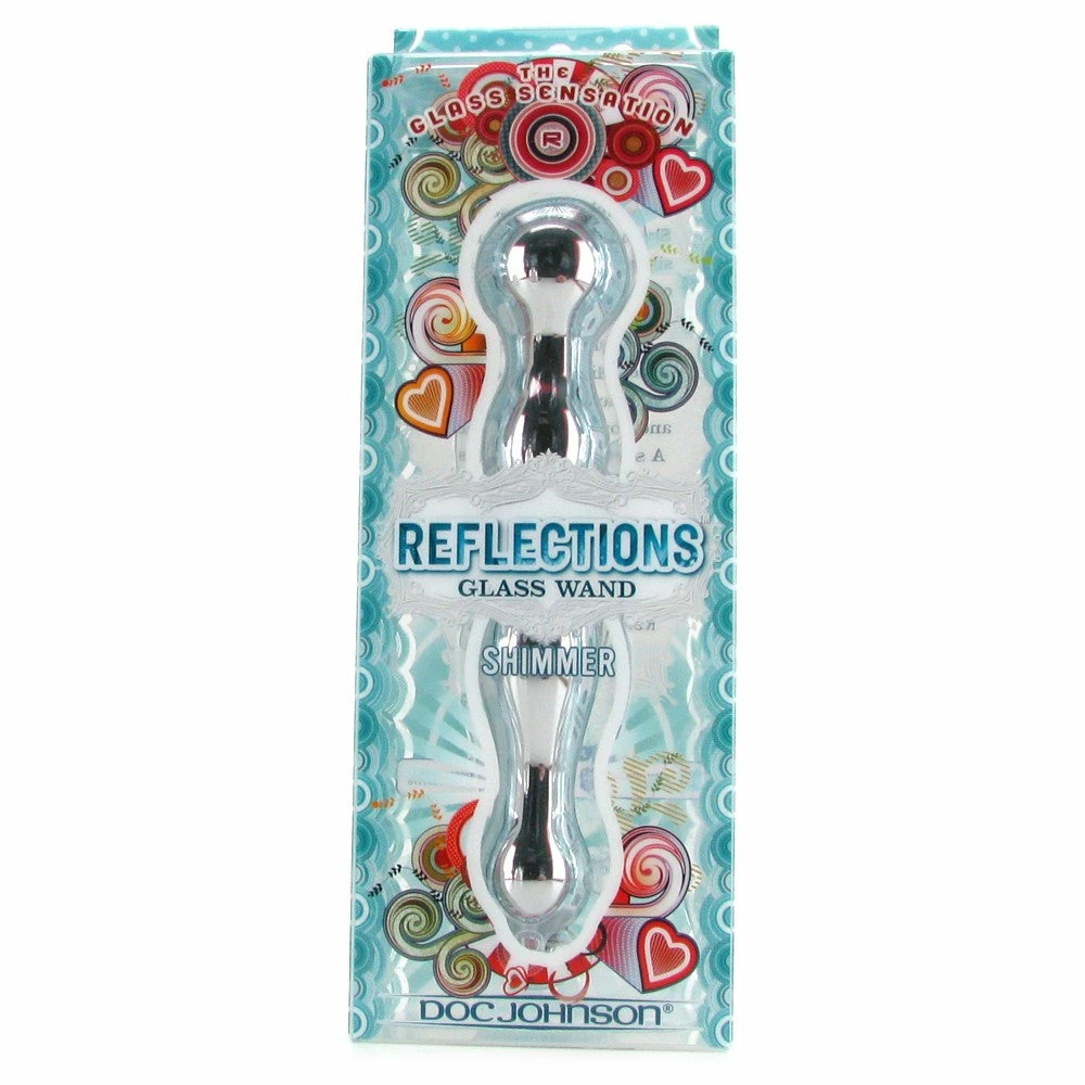 Doc Johnson Reflections Glass Shimmer Wand