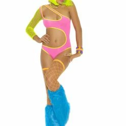 Elegant Moments Neon Nites One Shoulder Lycra Teddy