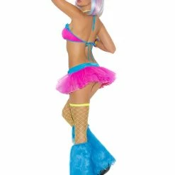 Elegant Moments Neon Nites Lycra Bra Top And Tutu Skirt