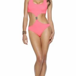 Forplay Malibu Halter Monokini With Buckle Design