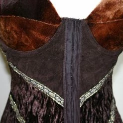 Flirty Kitty Velvet Flare Corset