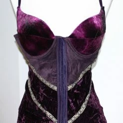 Flirty Kitty Velvet Flare Corset