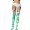 Leg Avenue Cherry Pie Striped Thigh High Hosiery
