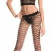 Music Legs Geometric Net Cami & Capri Set
