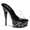 Pleaser USA Sexy Shoes & Boots 6 Inch Stiletto Heel Bandana Print Platform Slide
